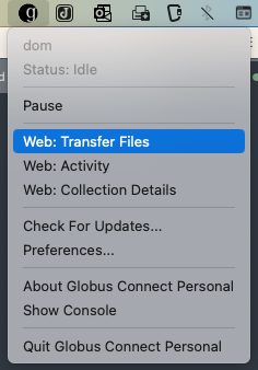 Globus Web UI